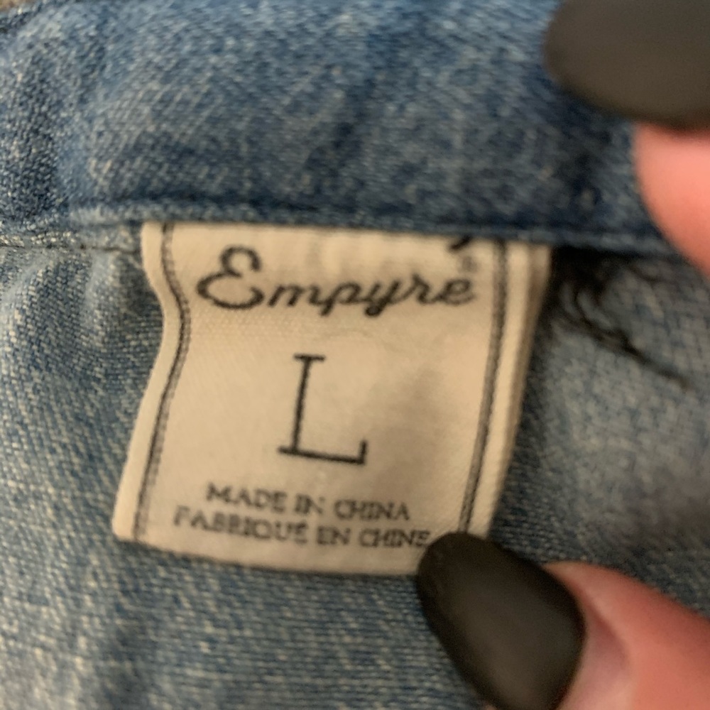 Denim/Sweatshirt Jacket - Picture 3 of 3